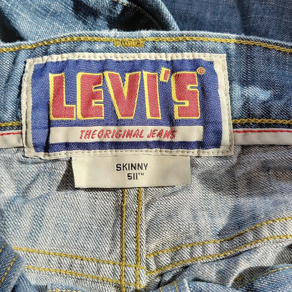 Men's 33x32 511 Skinny Levi Blue Jeans - Picture 2 of 3